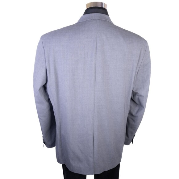 Ralph Lauren Solid Gray Suit Jacket Sport Coat Blazer Two Button Sz 46L Wool EUC - Picture 8 of 13